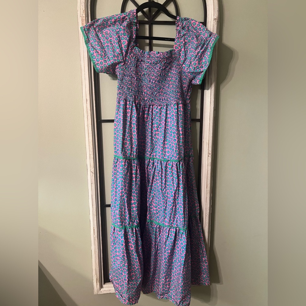 UMGEE Floral Maxi Dress with Puff Sleeves
